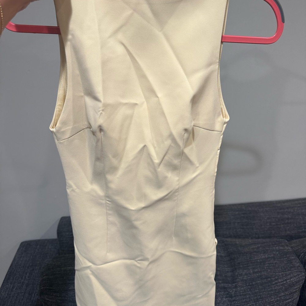 Zara Cream Backless Dress